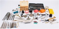 Lot Vintage Watch Repair Tools, Parts, Keys & More