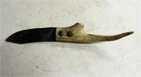 Antique Bone Handled Hunting Knife, 9.5" L