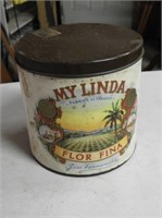 My Linda Tobacco Tin, Paper Label