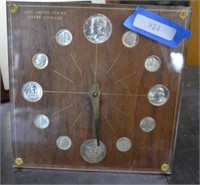 Vtg "Last United States Silver Coinage" Table