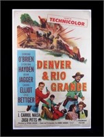 Original Denver & Rio Grande Movie Poster 1952