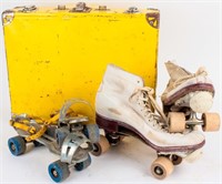 Two Pairs Vintage Roller Skates