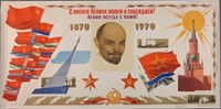 3 Lenin posters incl 2 life-sized portraits.