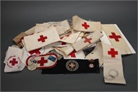 Over 50 Red Cross armbands, etc. Largely WWI, WWII
