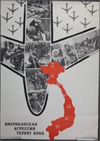 2 Soviet posters: Against Exploitation, Vietnam...