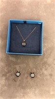 Beautiful sterling necklace with matching earrings
