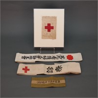 11 Japanese items incl 8 sashes.