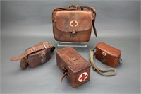 5 leather medic bags.