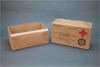 Prisoners' Parcels shipping box, Red Cross, WWII.