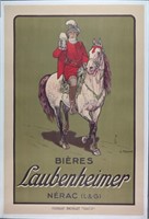 Georges Ripart. Bieres Laubenheimer Poster. 1930.