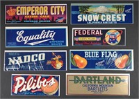 Group of 13 Advertising Labels c.1940-1970.