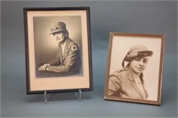 9 photographs of nurses, WWI and later.