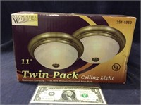 New inbox 11 inch twin pack ceiling lights