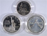 2- COMMEMORATIVE SETS, 1988 OLYMPIC SILVER PROOF $