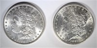 1886 & 1887 CH BU MORGAN DOLLARS