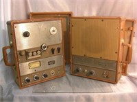 Ampex Reel to Reel Tape Deck & Amplified Speaker