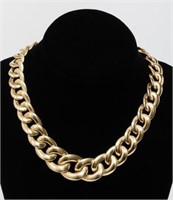 Italian 14K Gold Graduated Chain Necklace