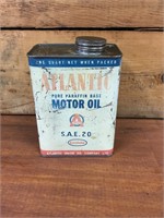 Atlantic 1 quart oil  tin
