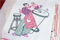 Great Group of Tea Towels