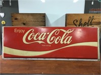 Original embossed coca cola light box lens