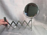Pull Out Double Sided Magnifying Makeup Mirror