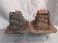 2 Antique Stove-Top Toasters