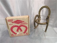 Set of Diamond Throwing Horseshoes & H-Shoe Chair