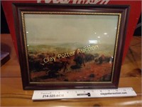 8x10 Framed Print "The Buffalo Hunt"