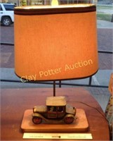 Cast Iron Car Lamp with Shade