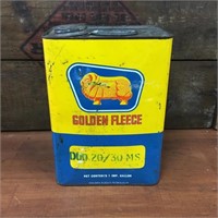 Golden Fleece 1 gallon oil  tin