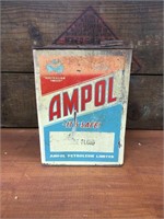 Ampol 1 gallon oil  tin