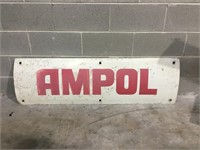 Original Ampol tanker sign approx 130 x 40 cm