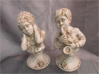 Whimsical Musician Sculptures -Set of 2