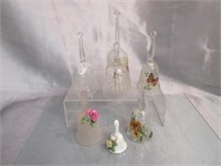 Glass & Porcelain Bells -Hand Painted