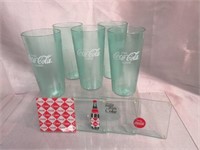 Coca Cola Coasters & Plastic Cups
