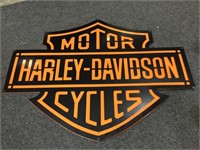 Harley Davidson repro sign approx 120 x 90 cm