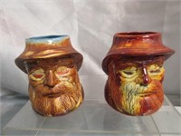 Ceramic Fisherman Mugs -Marked Mom & Dad