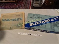 Vintage Blizzard of 77 Game & Newspaper