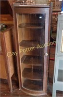Antique "Coffin" Display Cabinet