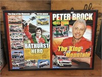 Peter Brock King of the mountain framed poster
