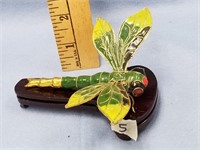 Cloisonné grasshopper 4" long              (k 92)