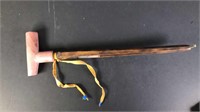 Peace Pipe with Pipestone and Wood Shaft