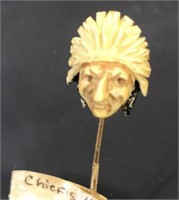 Chiefs Head Ring and Head Stick Pin