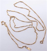 14K Gold Necklace (3.1g) 24" Long