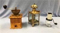 antique coffee grinder, nut grinder, small ship st