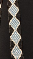 Small Beaded Belt with Silver Clasp