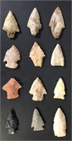 (12) Arrowheads; Mostly Stemmed