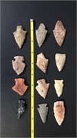 (12) Arrowheads; Mostly Stemmed