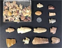 Large Selection of Small Arrowheads; All Shapes