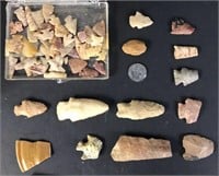 Large Selection of Small Arrowheads; All Shapes